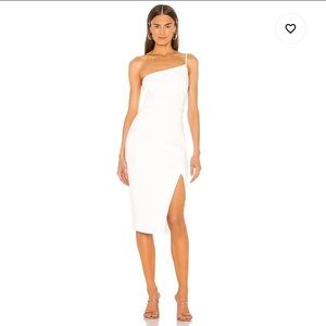 Lazo Midi Dress in White